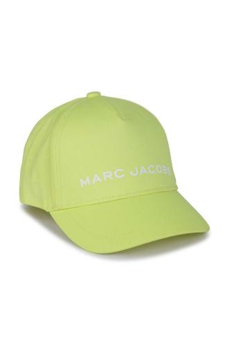 Παιδικός βαμβακερός σκούφος Marc Jacobs χρώμα: κίτρινο