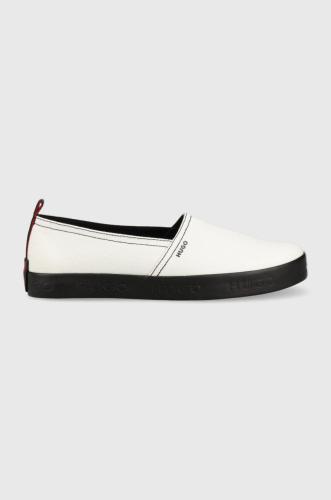Πάνινα παπούτσια HUGO Iago χρώμα: άσπρο, 50493172