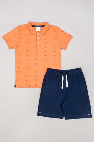 Παιδικό βαμβακερό σετ zippy χρώμα: πορτοκαλί