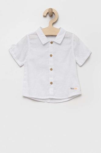 Παιδικό λινό πουκάμισο Birba&Trybeyond χρώμα: άσπρο