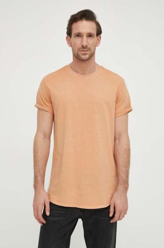 Βαμβακερό μπλουζάκι G-Star Raw x Sofi Tukker ανδρικό, χρώμα: πορτοκαλί