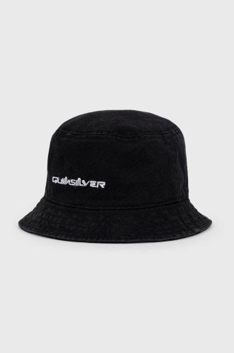 Βαμβακερό καπέλο Quiksilver χρώμα: μαύρο