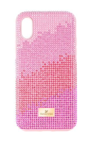 Θήκη κινητού Swarovski High Love iPhone Xs MAX χρώμα: ροζ