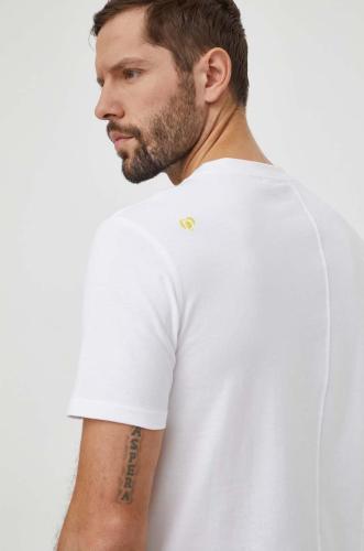 Βαμβακερό μπλουζάκι Desigual ανδρικά, χρώμα: άσπρο