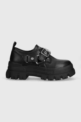 Κλειστά παπούτσια Buffalo Aspha Biker Laceup χρώμα: μαύρο, 1622398