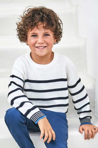 Παιδικό βαμβακερό πουλόβερ Mayoral χρώμα: ναυτικό μπλε