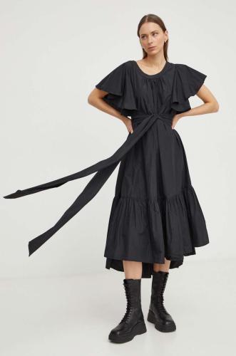 Φόρεμα MMC STUDIO χρώμα: μαύρο