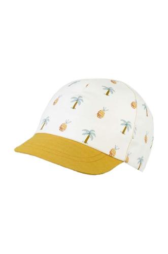 Παιδικό βαμβακερό καπέλο μπέιζμπολ Jamiks NAPIER χρώμα: κίτρινο