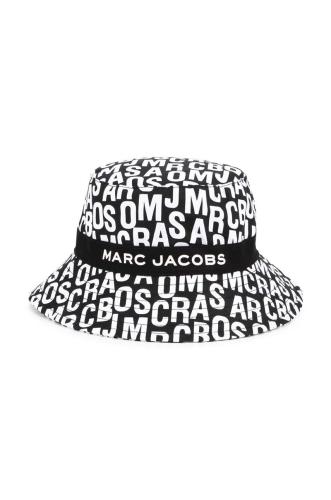 Παιδικό βαμβακερό καπέλο Marc Jacobs χρώμα: μαύρο