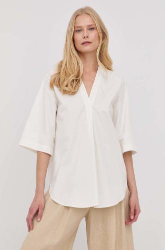 Βαμβακερή μπλούζα Tiger Of Sweden γυναικεία, χρώμα: άσπρο