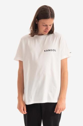 Βαμβακερό μπλουζάκι Kangol Heritage Basic χρώμα: άσπρο