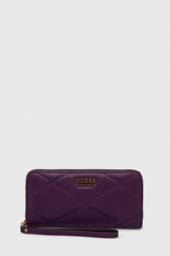 Πορτοφόλι Guess χρώμα: μοβ