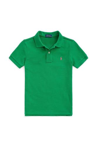 Παιδικά βαμβακερά μπλουζάκια πόλο Polo Ralph Lauren χρώμα: πράσινο