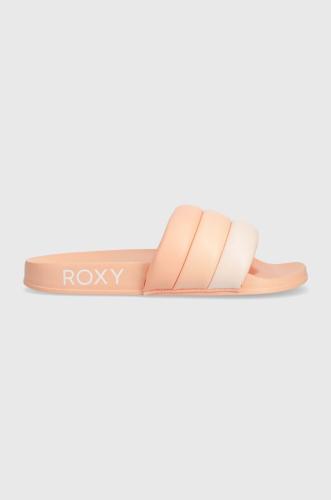 Παντόφλες Roxy χρώμα: πορτοκαλί