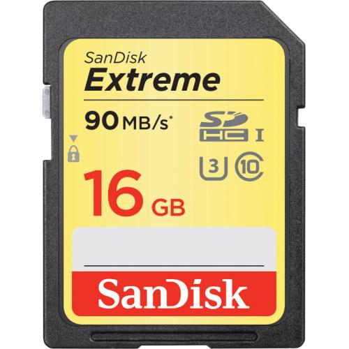 SandiskΚΑΡΤΑ ΜΝΗΜΗΣ SANDISK EXTREME SD 16GB 90