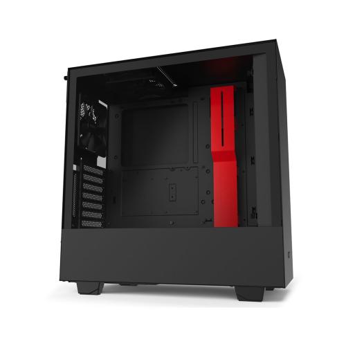 NZXTΚΟΥΤΙ ΗΥ NZXT H510I TG RGB BLACK/RED