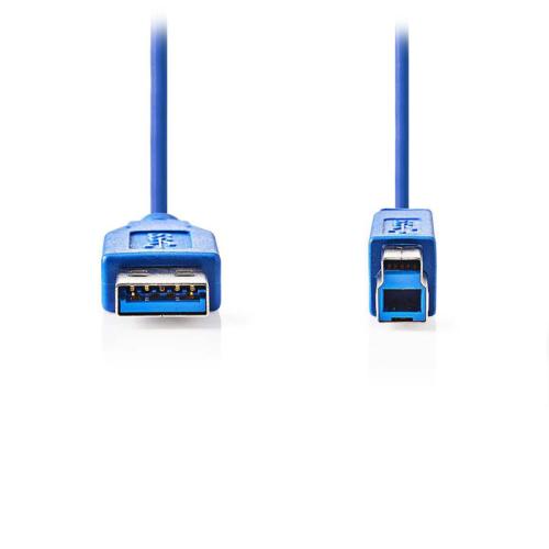 NedisΚΑΛ USB3.0 A MALE-B MALE 3M BLUE