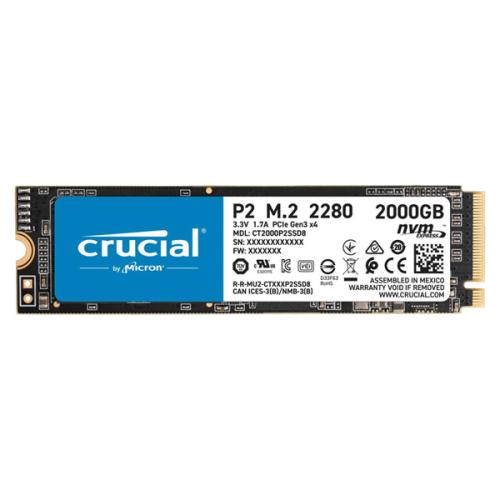 CrucialSSD CRUCIAL P2 2TB M.2 NVME PCIE 3.0