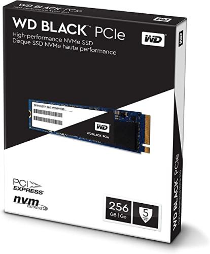 WDSSD WD BLACK 256GB M.2 NVME PCIE 3.0