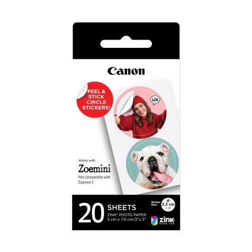 CanonPAPER ZINK CANON CIRCLE ZOEMINI 20SHEETS