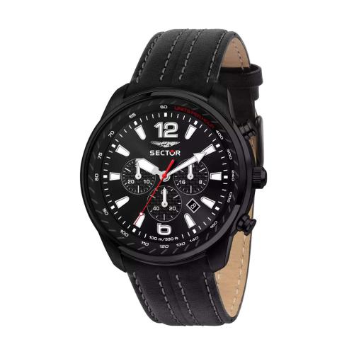 SectorSECTOR OVERSIZE CH.BLK LEATHER STRAP 48