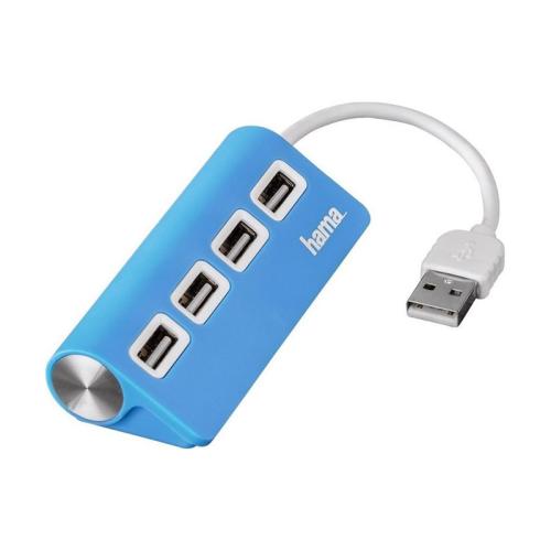 HamaHUB HAMA 4 PORT USB 2.0 BLUE