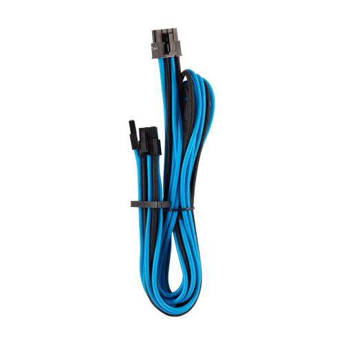 Corsair Premium Individually Sleeved (Single Connector) Type 4 Gen 4 PCIe Cables Blue/Black