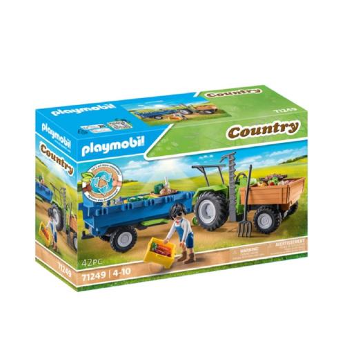 PLAYMOBIL® Αγροτικό Τρακτέρ με Καρότσα 71249