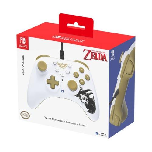 Hori Turbo Zelda for Nintendo Switch White Controller