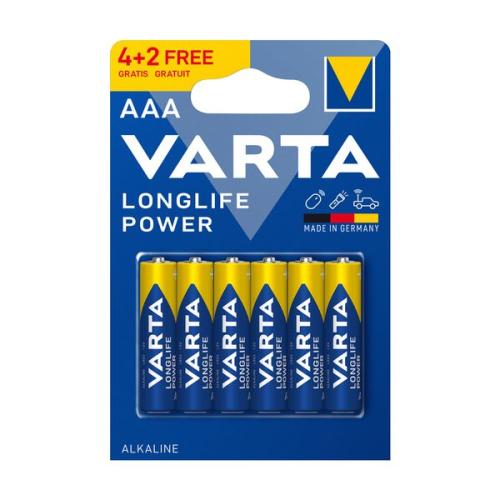 Varta AAA High Energy 4+2τεμ. Μπαταρίες Αλκαλικές