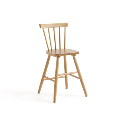Καρέκλα με κάγκελα από μασίφ ξύλο καουτσούκ Μ44xΥ82cm