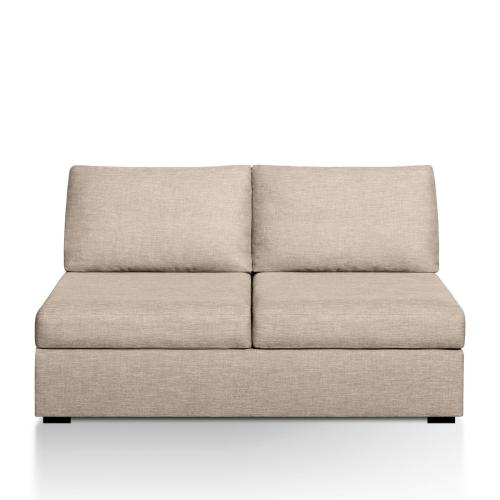 Πτυσσόμενος καναπές-κρεβάτι με μελανζέ ταπετσαρία Μ84xΠ136xΥ80cm