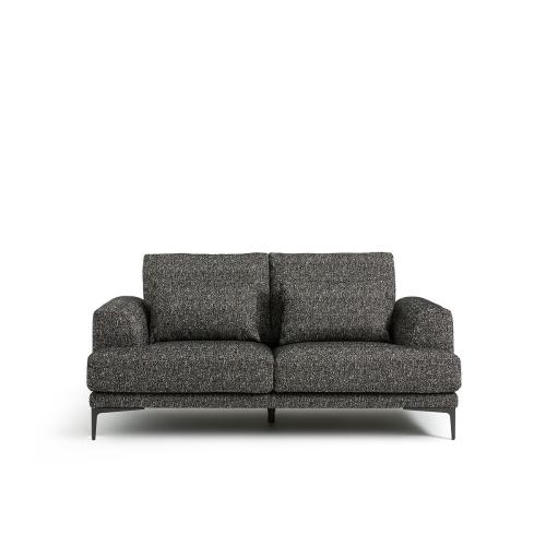Διθέσιος καναπές με μπουκλέ ταπετσαρία Μ105xΠ175xΥ83cm