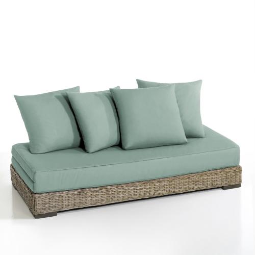 Καναπές-κρεβάτι από ρατάν kubu Μ88xΠ190xΥ21cm