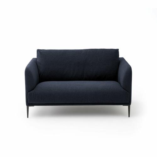 Διθέσιος καναπές με μπουκλέ μελανζέ Oscar Μ103xΠ145xΥ82cm