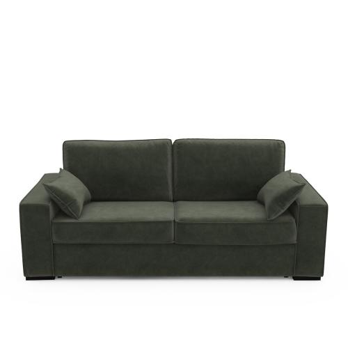 Καναπές-κρεβάτι από βελούδο με λάτεξ στρώμα Μ98xΠ185xΥ85cm