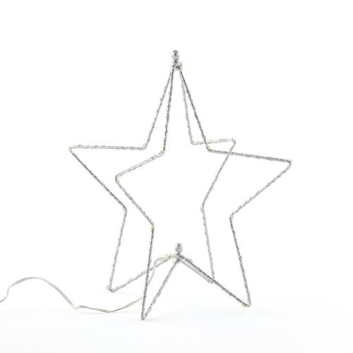 Χριστουγεννιάτικο φωτεινό αστέρι 3D Μ28xΠ28xΥ28cm
