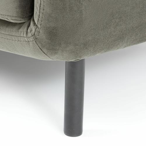 Γωνιακός καναπές από βελούδο με αριστερή γωνία Μ165xΠ303xΥ84cm