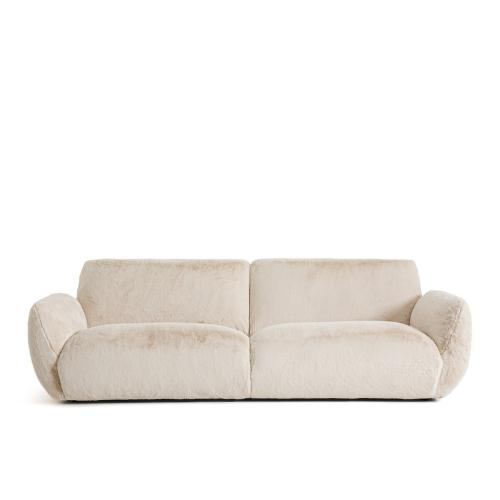 Καναπές με συνθετική γούνα