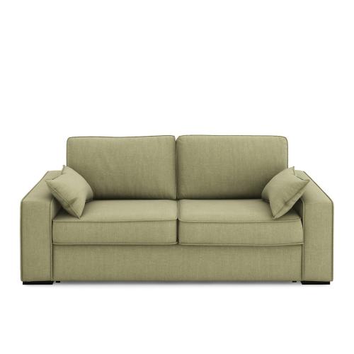 Καναπές-κρεβάτι από βαμβάκι λινό με στρώμα αφρού Μ98xΠ185xΥ85cm