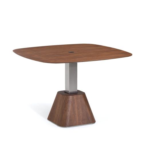 Τετράγωνο τραπέζι up & down από ξύλο καρυδιάς Μ90xΠ90xΥ44cm