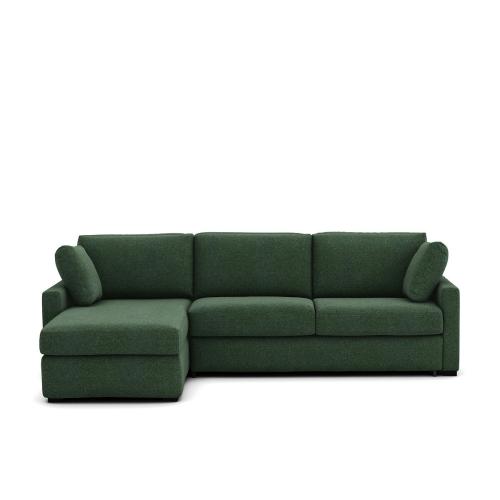 Καναπές-κρεβάτι με ανάγλυφη ταπετσαρία και στρώμα αφρού