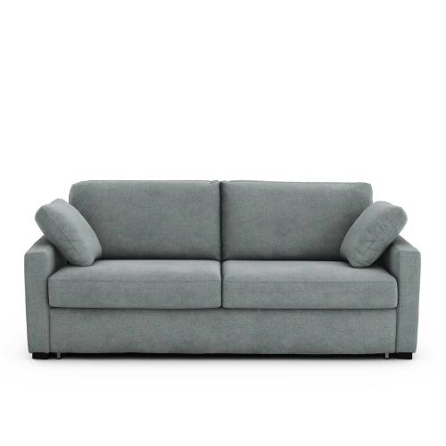 Καναπές-κρεβάτι με ανάγλυφη ταπετσαρία και στρώμα τεχνολογίας Bultex Μ98xΠ165xΥ85cm