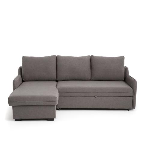 Γωνιακός αριστερός καναπές-κρεβάτι Μ158xΠ222xΥ87cm