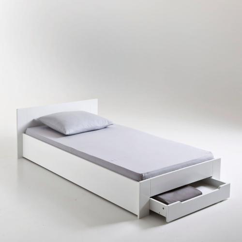 Μονό κρεβάτι με σανίδες και αποθηκευτικό χώρο