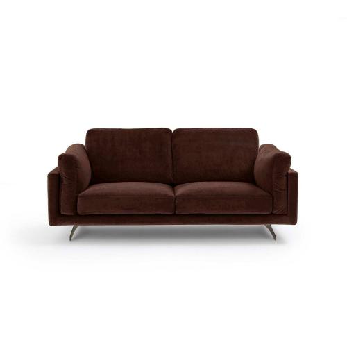Διθέσιος καναπές από βελούδο Μ100xΠ188xΥ81cm