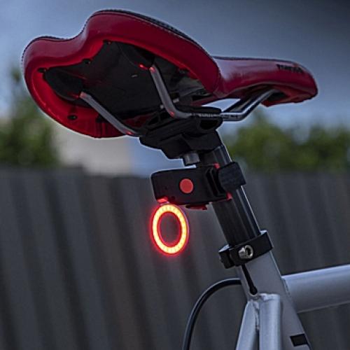 Επαναφορτιζόμενο οπίσθιο φωτάκι για ποδήλατο και κράνος