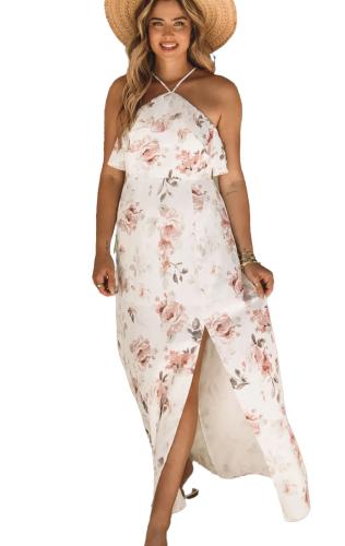 Φόρεμα Floral Venezia - Λευκό - LC6114880-1-Λευκό-XL