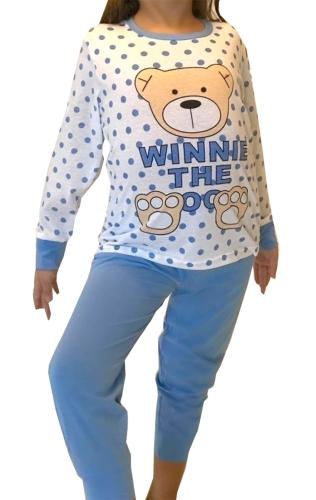 Παιδική Πυτζάμα Winnie-1 - Γαλάζιο - WW99328-1-Γαλάζιο-3-4 ετών