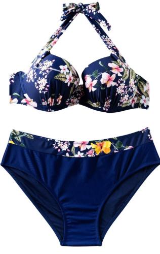 Plus Size Bikini Honolulu - Μπλε - LC2712-Μπλε-85D/XL